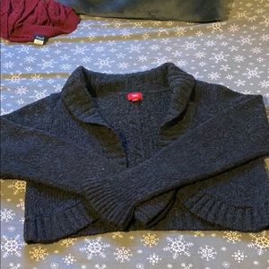 Short Dark Grey Cardigan.
